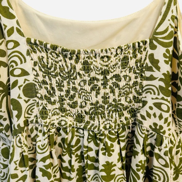 Japna tropical floral print maxi dress in cream and white Large - Picture 8 of 11